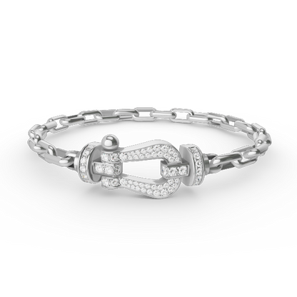 [✨ROSE✨]FORCE LARGE HORSESHOE CLASP  METAL BRACELET