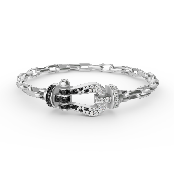 [✨ROSE✨]FORCE LARGE HORSESHOE CLASP  METAL BRACELET