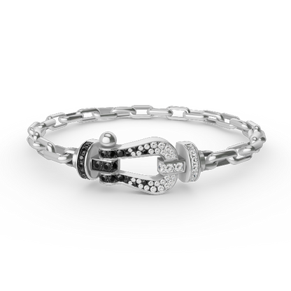 [✨ROSE✨]FORCE LARGE HORSESHOE CLASP  METAL BRACELET