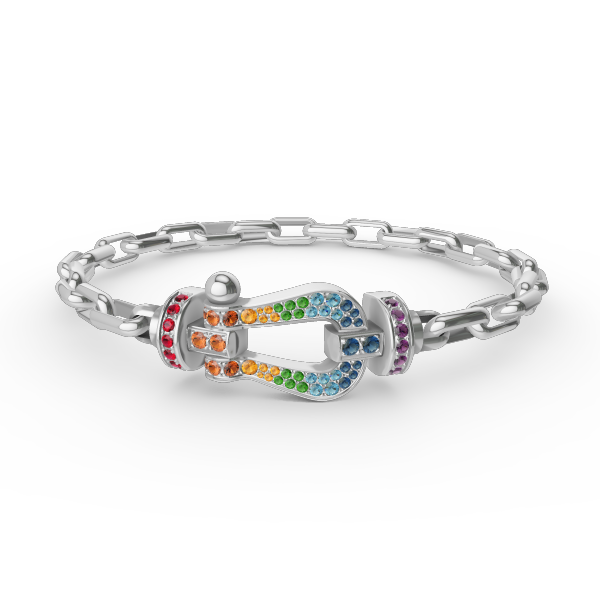 [✨ROSE✨]FORCE LARGE HORSESHOE CLASP  METAL BRACELET