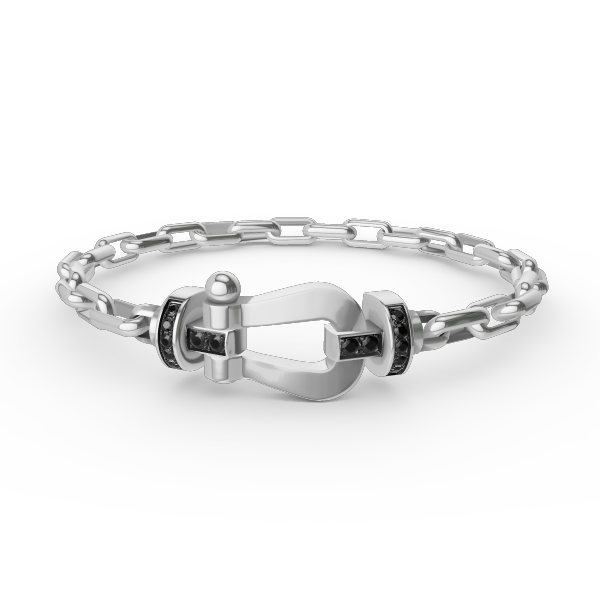 [✨ROSE✨]FORCE LARGE HORSESHOE CLASP  METAL BRACELET