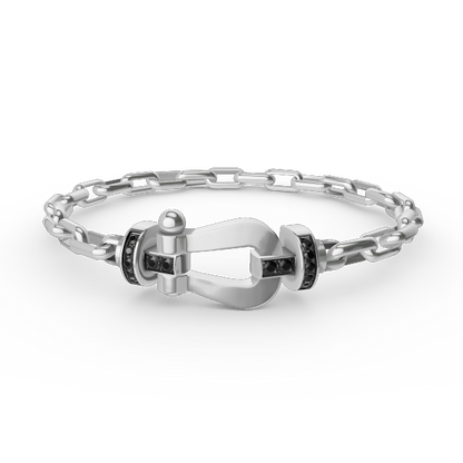 [✨ROSE✨]FORCE LARGE HORSESHOE CLASP  METAL BRACELET