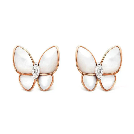 [✨ROSE✨]BUTTERFLY MOP DIAMOND EARRINGS
