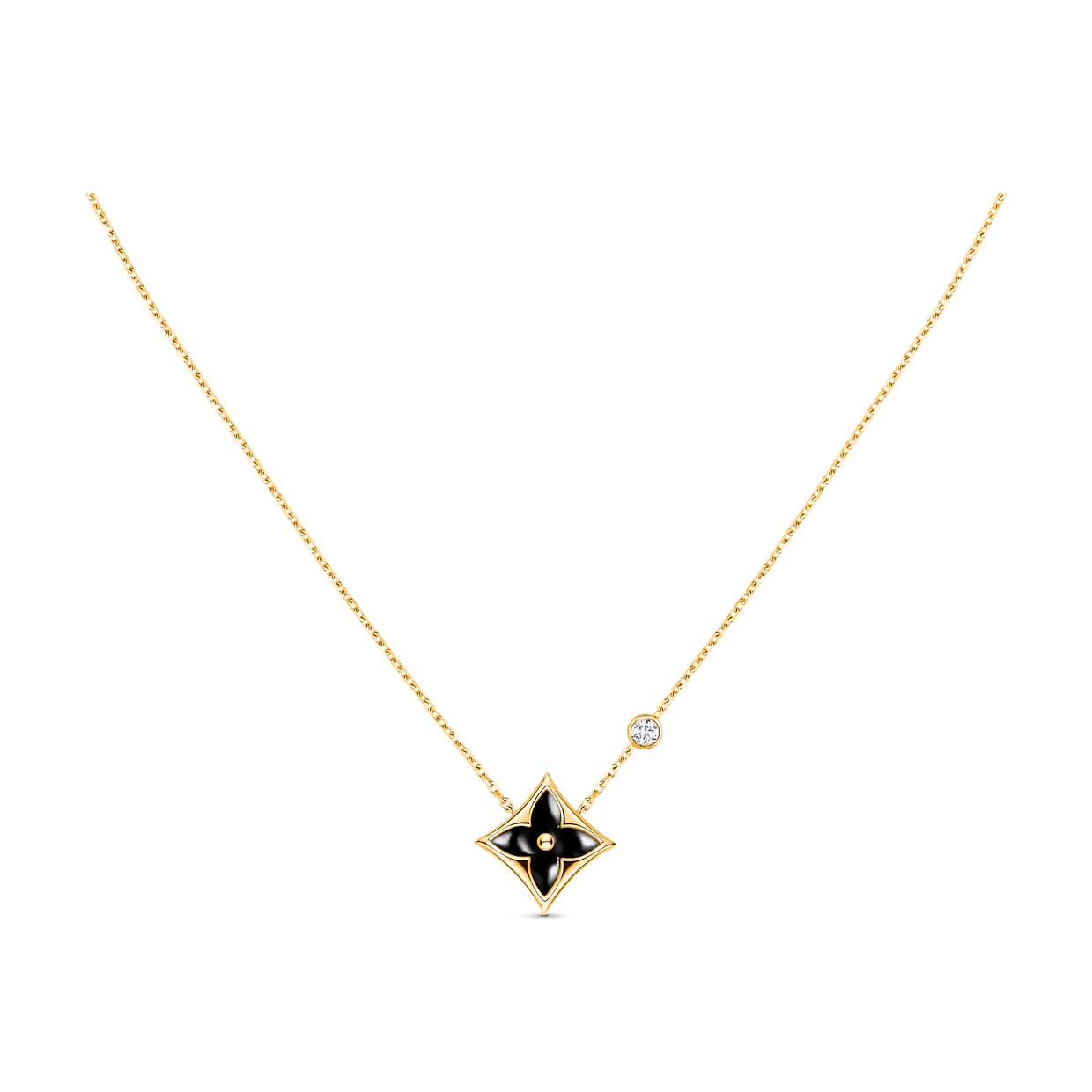 [✨ROSE✨]STAR BLACK MOP NECKLACE