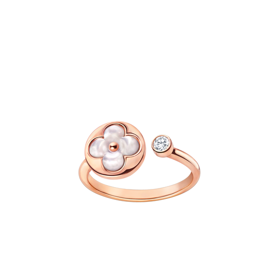 [✨ROSE✨]SUN 1 DIAMOND PINK MOP RING