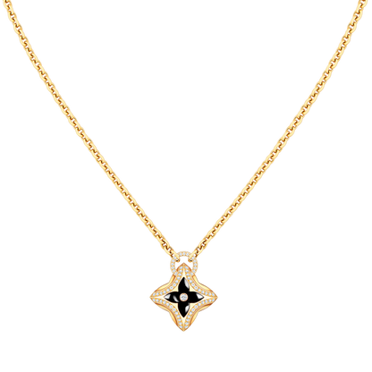 [✨ROSE✨]STAR PEDANT PINK GOLD DIAMOND NECKLACE