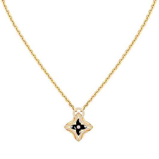 [✨ROSE✨]STAR PEDANT PINK GOLD DIAMOND NECKLACE