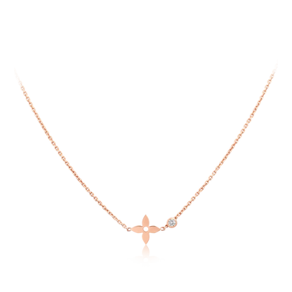 [✨ROSE✨]BLOSSOM PENDANT PINK GOLD AND DIAMOND