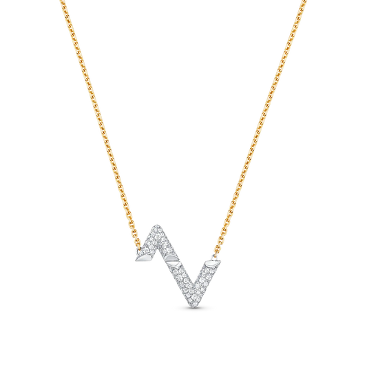 [✨ROSE✨]VOLT SILVER DIAMOND PEDANT NECKLACE