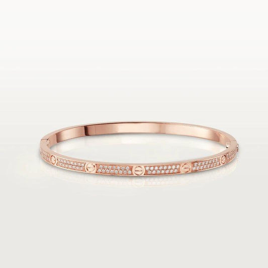 [✨ROSE✨]LOVE BRACELET 3.65MM DIAMOND-PAVED