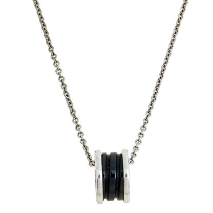 [✨ROSE✨]ZERO 1 BLACK CERAMIC SILVER NECKLACE