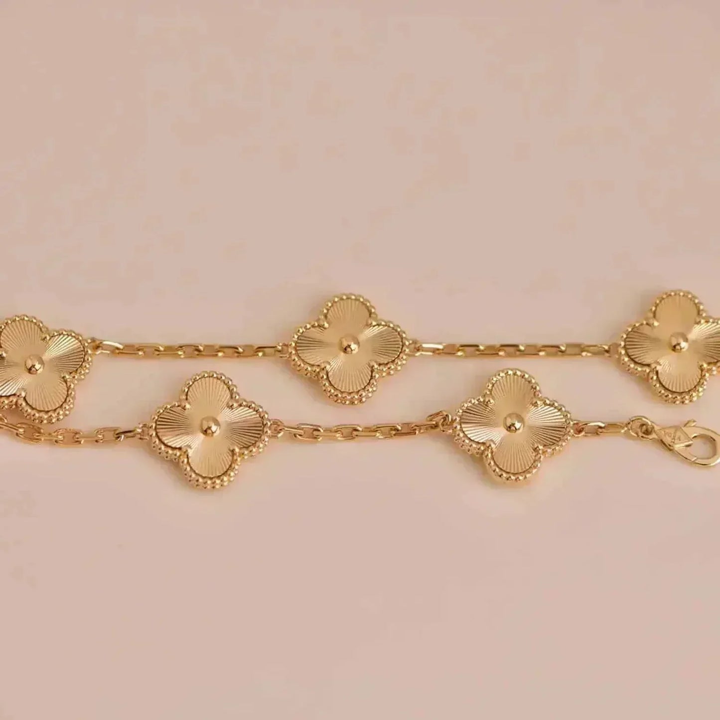 [✨ROSE✨]CLOVER 5 FLOWERS LASER BRACELET