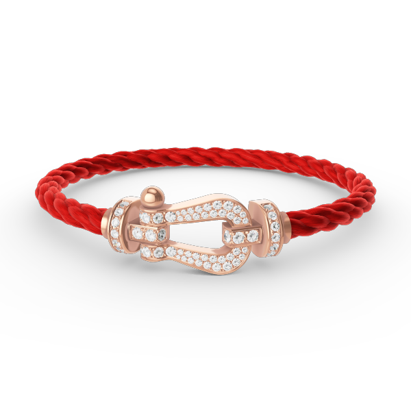 [✨ROSE✨]FORCE LARGE HORSESHOE FULL DIAMOND BRACELET ROSE GOLD