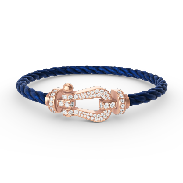 [✨ROSE✨]FORCE LARGE HORSESHOE FULL DIAMOND BRACELET ROSE GOLD
