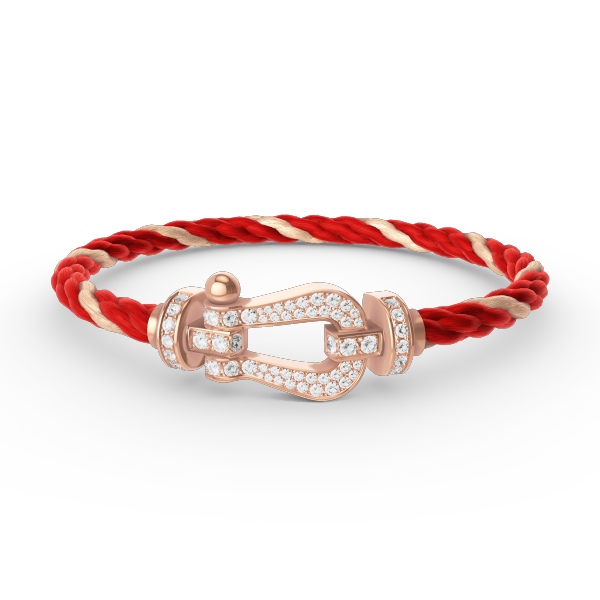 [✨ROSE✨]FORCE LARGE HORSESHOE FULL DIAMOND BRACELET ROSE GOLD