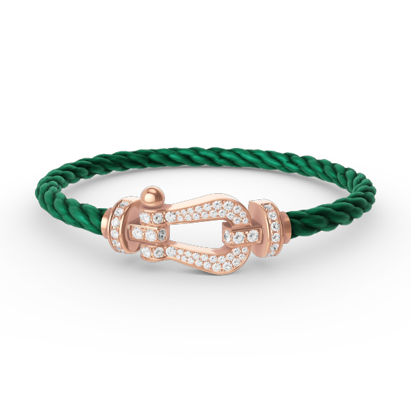 [✨ROSE✨]FORCE LARGE HORSESHOE FULL DIAMOND BRACELET ROSE GOLD