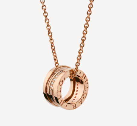 [✨ROSE✨]ZERO 1 PINK GOLD DIAMOND NECKLACE