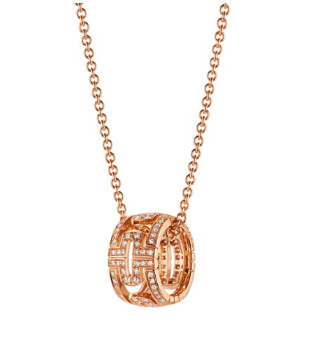 [✨ROSE✨]PARENTESI NECKLACE PINK GOLD DIAMOND