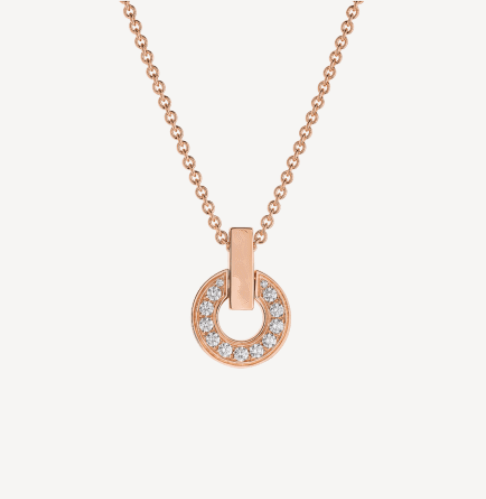 [✨ROSE✨]GARI NECKLACE PINK GOLD DIAMOND