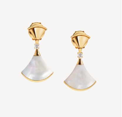 [✨ROSE✨]DREAM MOP 1 DIAMOND EARRINGS