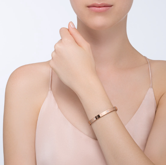 [✨ROSE✨]LOVE BRACELET 6.1MM 4 DIAMONDS