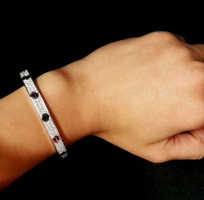 [✨ROSE✨]LOVE BRACELET 6.1MM DIAMOND-PAVED CERAMIC