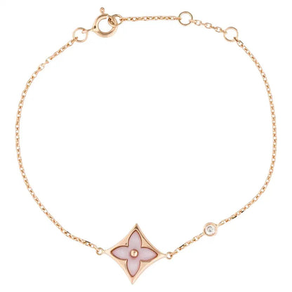 [✨ROSE✨]STAR 1 DIAMOND PINK GOLD BRACELET