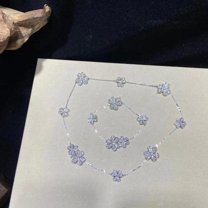 [✨ROSE✨]FRIVOLE SILVER 5 FLOWERS BRACELET