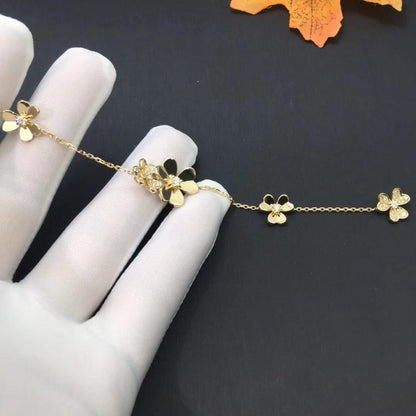 [✨ROSE✨]FRIVOLE GOLD 5 FLOWERS BRACELET