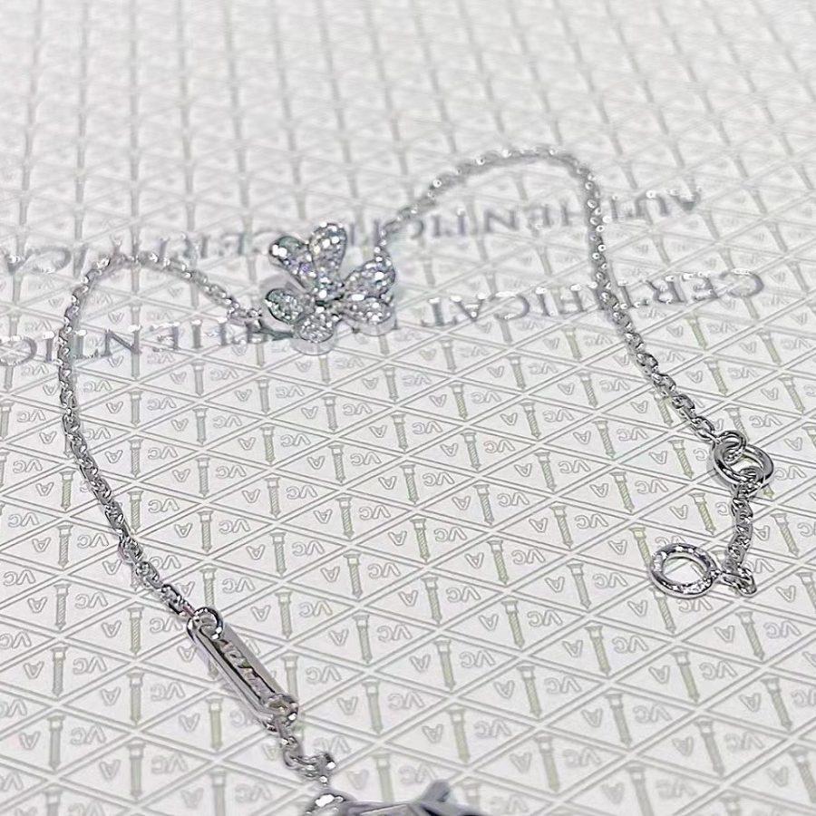 [✨ROSE✨]FRIVOLE SILVER FLOWER DIAMOND BRACELET
