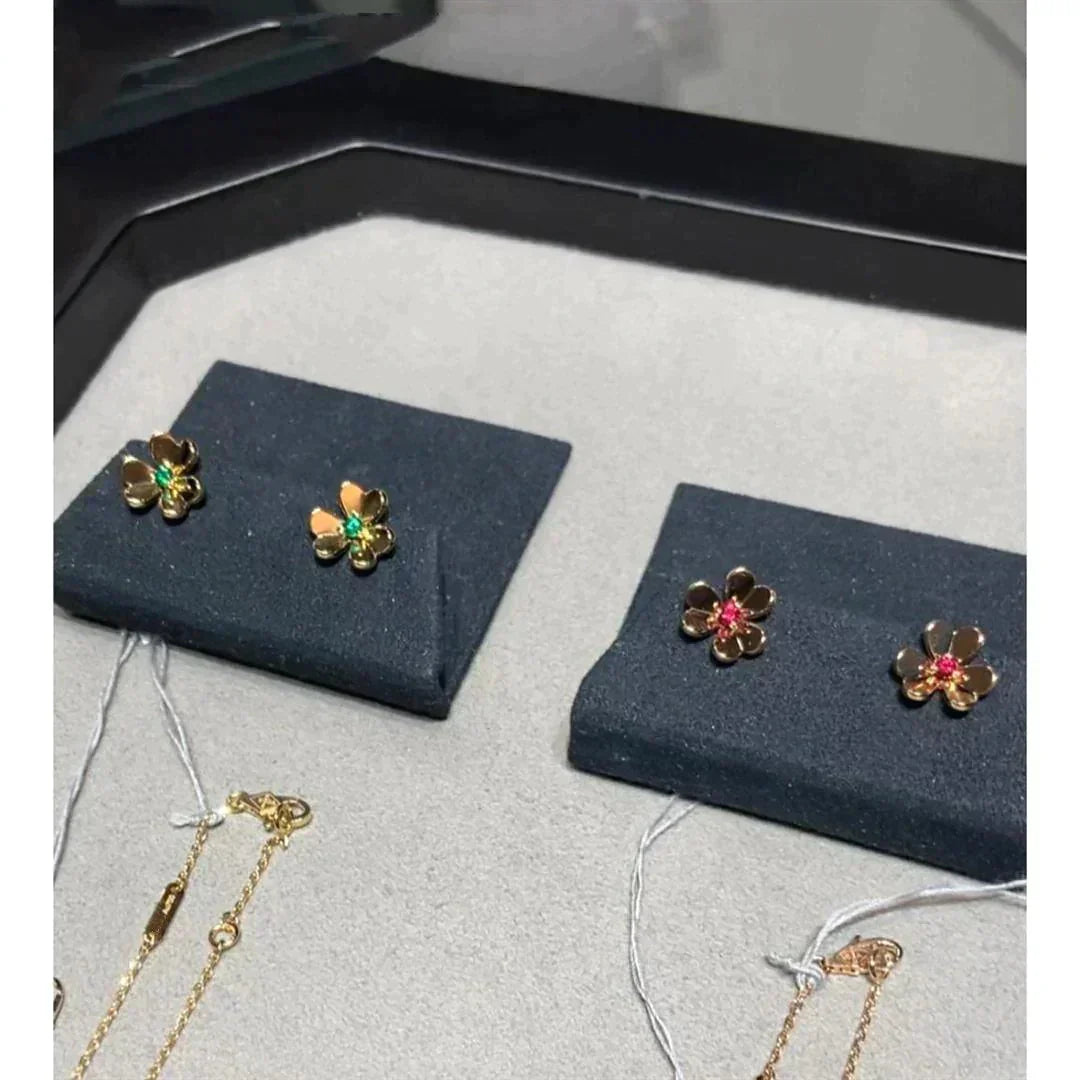 [✨ROSE✨]FRIVOLE  FLOWER PINK EARRINGS