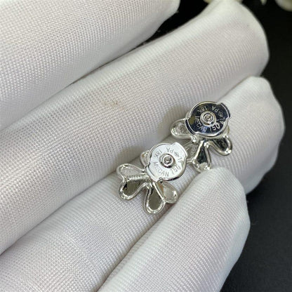 [✨ROSE✨]FRIVOLE MINI SILVER FLOWER EARRINGS