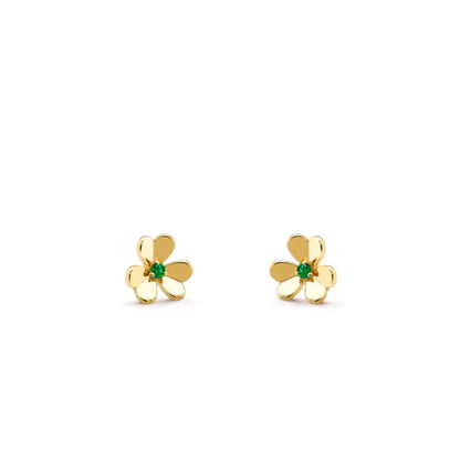 [✨ROSE✨]FRIVOLE  FLOWER MALACHITE EARRINGS