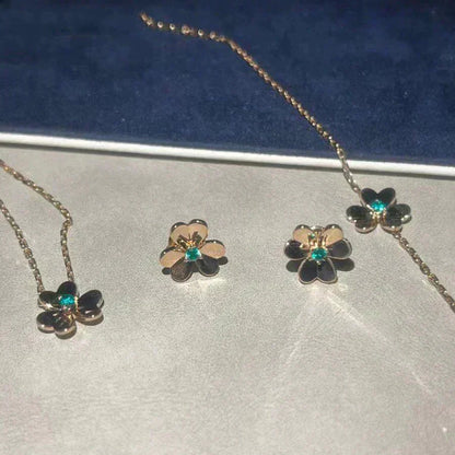 [✨ROSE✨]FRIVOLE  FLOWER MALACHITE EARRINGS
