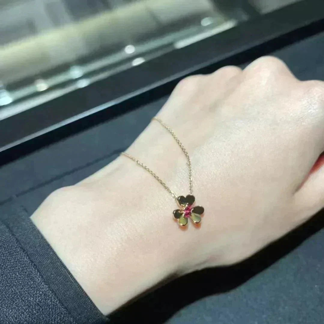 [✨ROSE✨]FRIVOLE GOLD FLOWER NECKLACE