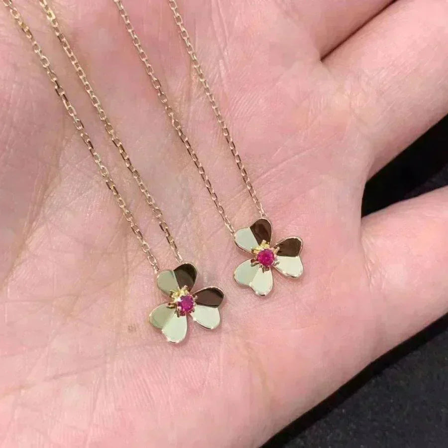 [✨ROSE✨]FRIVOLE GOLD FLOWER NECKLACE
