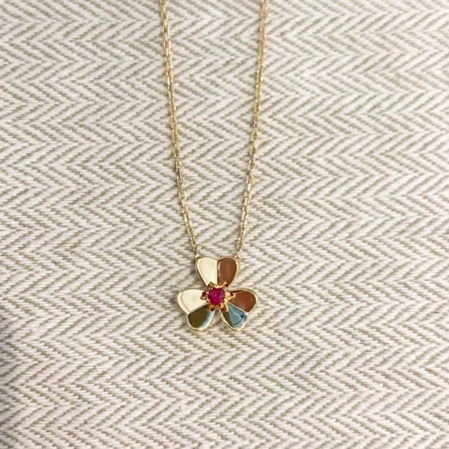 [✨ROSE✨]FRIVOLE GOLD FLOWER NECKLACE