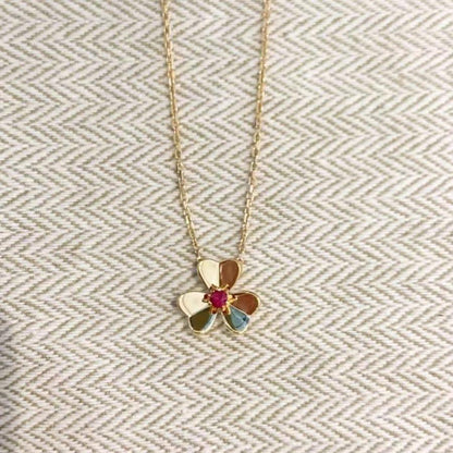 [✨ROSE✨]FRIVOLE GOLD FLOWER NECKLACE