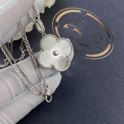 [✨ROSE✨]CLOVER 25MM SILVER BIG CLOVER NECKLACE
