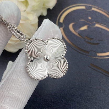 [✨ROSE✨]CLOVER 25MM SILVER BIG CLOVER NECKLACE