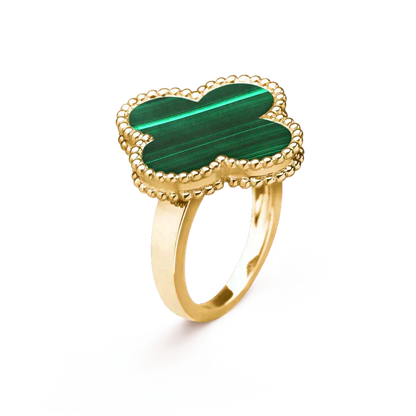 [✨ROSE✨]CLOVER MALACHITE RING