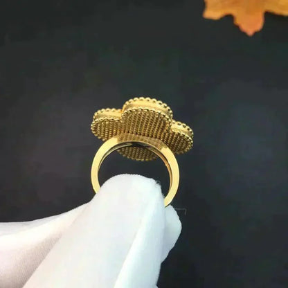 [✨ROSE✨]CLOVER MALACHITE RING