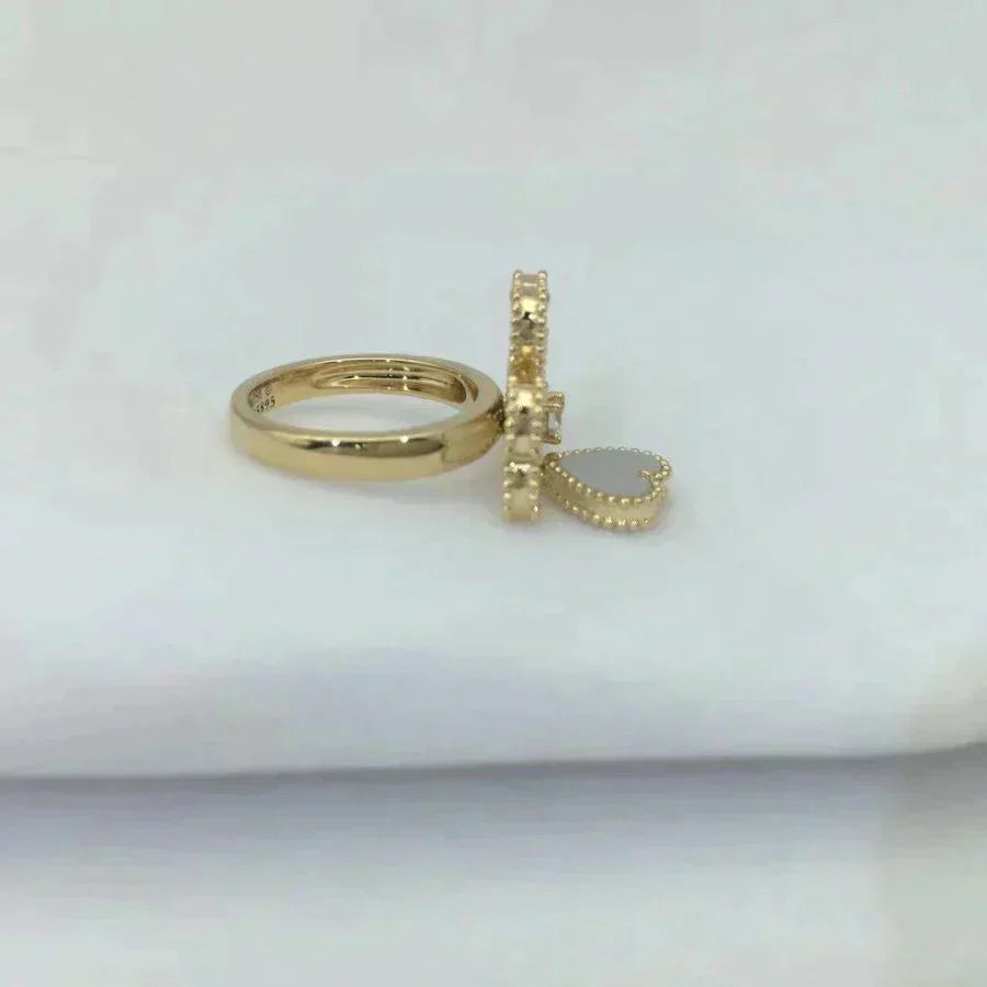 [✨ROSE✨]SWEET CLOVER WHITE MOP RING