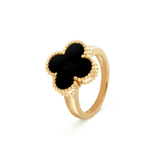 [✨ROSE✨]CLOVER ONYX RING