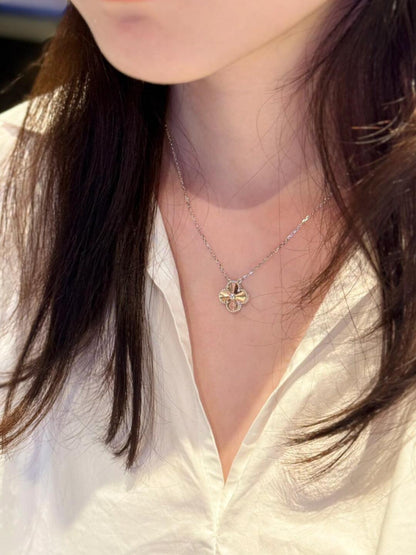 [✨ROSE✨]2024 CHRISTMAS LIMITED EDITION CLOVER 15MM LASER NECKLACE