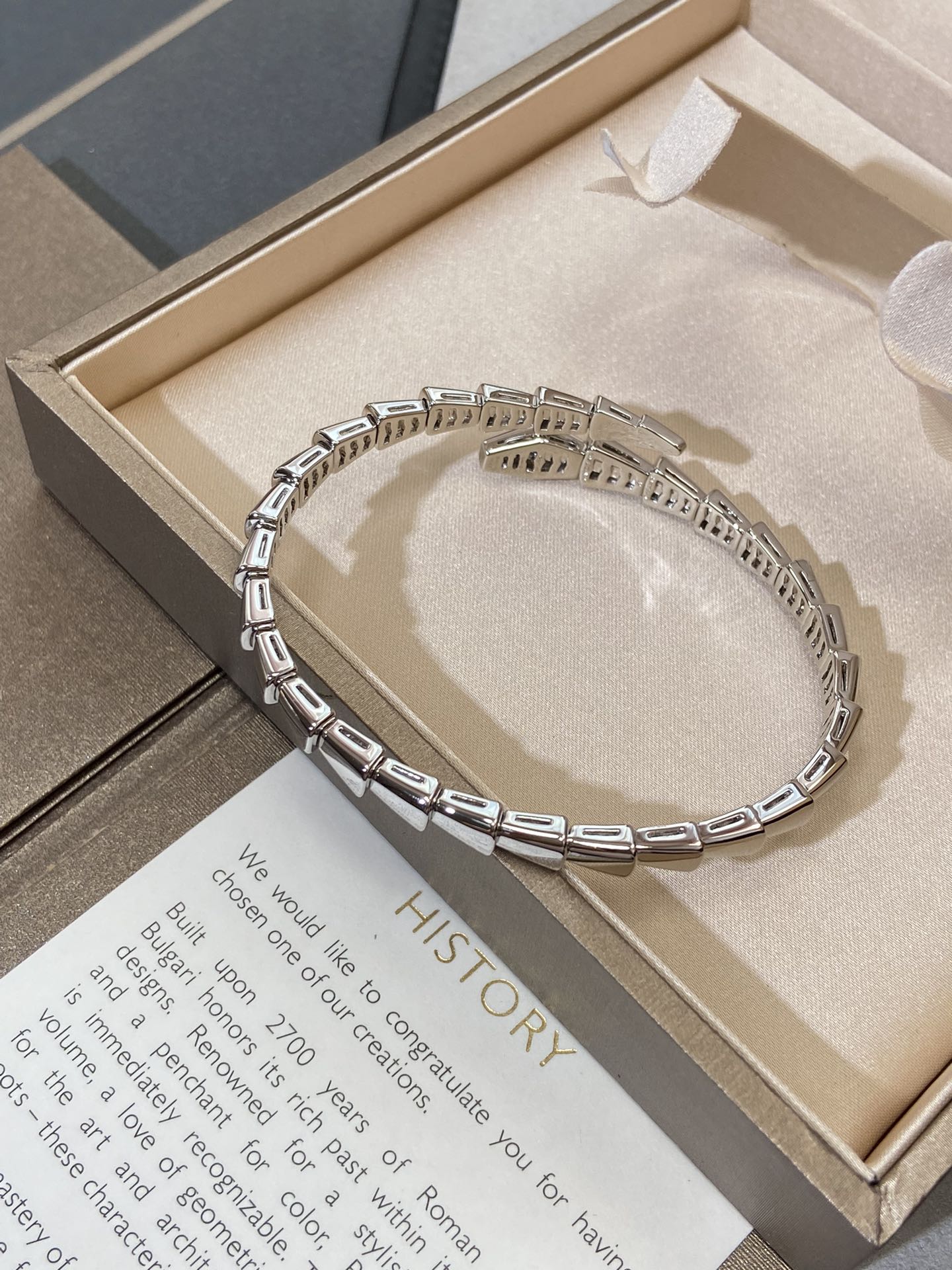 [✨ROSE✨]SERPENTI VIPER SILVER BRACELET