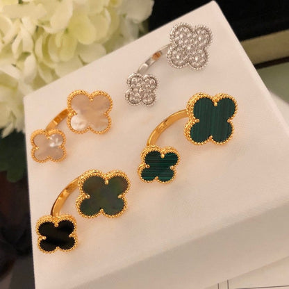 [✨ROSE✨]CLOVER BETWEEN THE FINGER RING