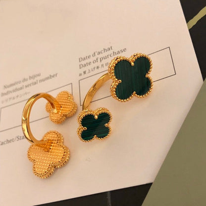 [✨ROSE✨]CLOVER BETWEEN THE FINGER RING