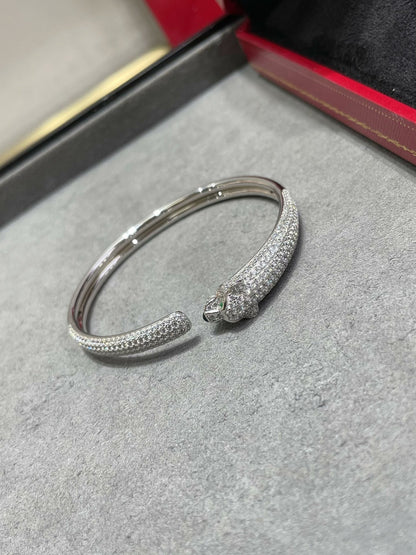 [✨ROSE✨]PANTHERE FULL DIAMOND OPEN BRACELET