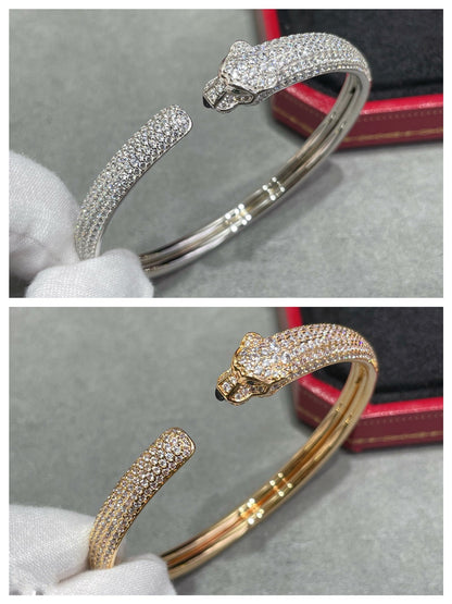 [✨ROSE✨]PANTHERE FULL DIAMOND OPEN BRACELET